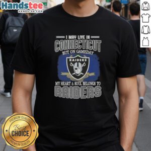 Alt Text: Awesome Raiders T-Shirt for fans in Connecticut, showcasing pride on game day with a bold design and slogan.