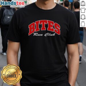 Good Bites Run Club Volume 2 T-Shirt featuring a stylish design for fitness enthusiasts and runners.