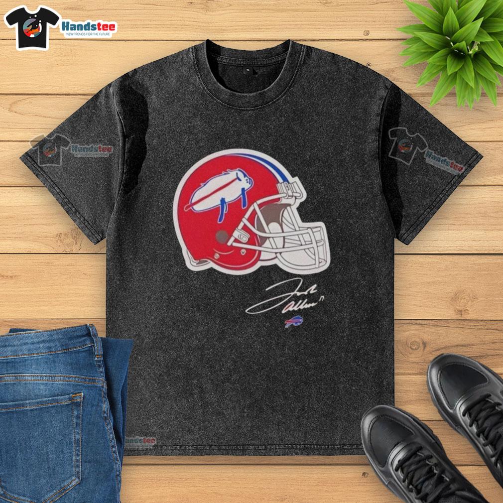 Good Buffalo Bills New Era billustration helmet signature washed t-shirt, showcasing team pride and style.