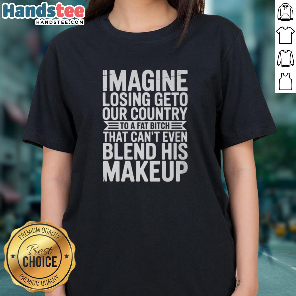 Good Imagine Losing tee featuring a humorous graphic about makeup and self-expression for women.