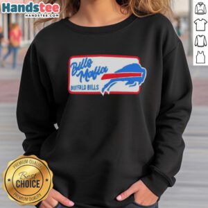 Alt Text: Good Josh Allen Buffalo Bills sweatshirt featuring the Bills Mafia logo, perfect for fans supporting their team.
