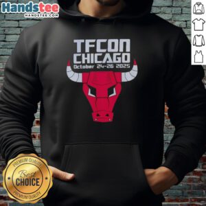 Good TFCon Chicago Bulls hoodie, featuring vibrant colors and logo, perfect for fans attending the event, October 24-26, 2025.