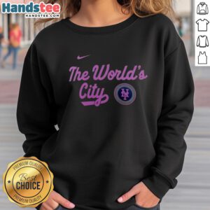 New York Mets City Connect sweatshirt featuring vibrant design, perfect for fans showcasing team spirit and style.