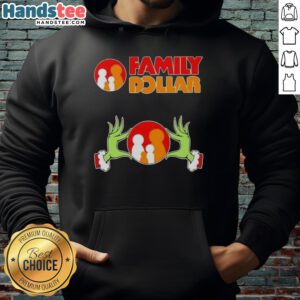 Cozy Nice Grinch Hands Love Family Dollar Christmas Hoodie, perfect for festive holiday gatherings and family celebrations.