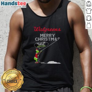 Original Grinch X Walgreens Merry Christmas tank top featuring 'Hate Hate Hate' design, perfect for holiday festivities.