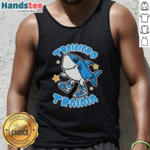 Premium Brainrot Tralalero Tralala Tank Top featuring vibrant colors and a stylish design perfect for casual wear.