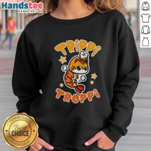 Stylish Premium Brainrot Trippi Troppi Sweatshirt in vibrant colors, perfect for casual wear and street fashion.
