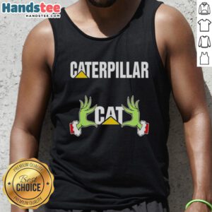 Premium Grinch Hands Love Caterpillar Christmas Tank Top featuring festive design and vibrant colors for holiday cheer.