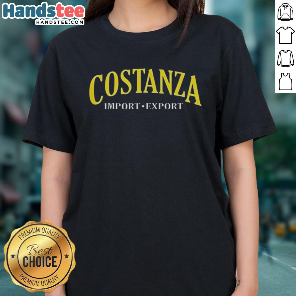 Alt Text: Nice Costanza Import Export Ladies Tee - stylish women's t-shirt with a trendy design for casual wear.