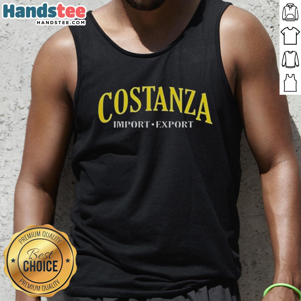Nice Costanza Import Export tank top featuring a trendy design, perfect for casual wear and summer outings.