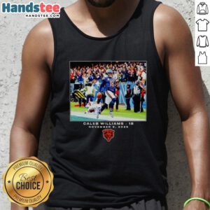 Caleb Williams Chicago Bears NFL tank top featuring Flash Features design for Week 10, perfect for fans and collectors.