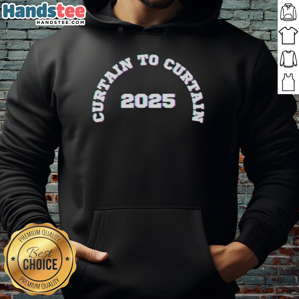 Official Curtain to Curtain CTC 2025 Hoodie featuring a stylish design and comfortable fit, perfect for fans and everyday wear.