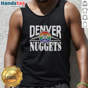 Alt Text: Official Denver Nuggets City Edition 2025 tank top featuring team colors and logo, perfect for fans and summer wear.