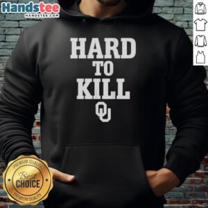 Official Oklahoma Sooners Football Hard to Kill Hoodie in crimson with team logo, perfect for fans and cold-weather wear.