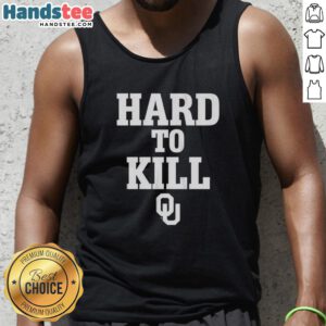 Alt Text: Official Oklahoma Sooners Football Hard To Kill Tank Top featuring team logo and vibrant colors for fans.