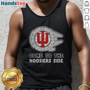 Official Star Wars Come to the Indiana Hoosiers Side Tank Top featuring a stylish design for fans and sports enthusiasts.