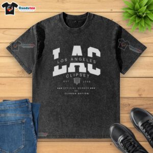 Original Los Angeles Clipset Basketball T-Shirt, established 1998, official member of Clipper Nation, washed and stylish.