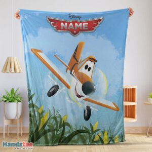 Premium Disney Planes Movie Dusty Crophopper Blanket Fleece Customized Blanket