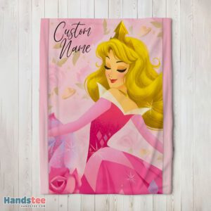 Premium Disney Sleeping Beauty Aurora Princess Blanket Fleece Customized Blanket