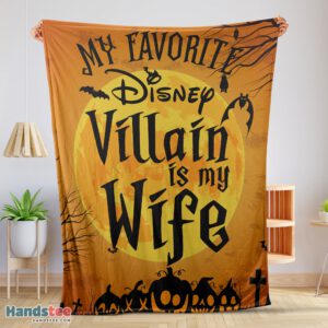 Premium Disney Villain Wife Halloween Blanket Cozy Funny And Unique Blanket