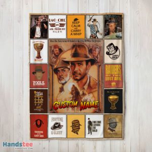Premium Indiana Jones Raiders Of The Lost Ark Adventure Blanket Fleece Customized Blanket