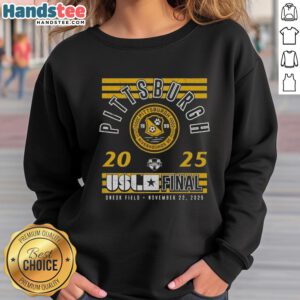 Premium Pittsburgh Riverhounds SC 2025 USL Championship Final sweatshirt in black, featuring team logo and stylish design.