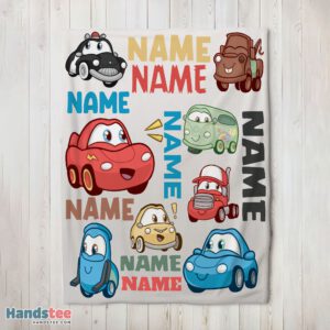 Premium Pixar Cartoon Cars Cute Character Blanket Fleece Customized Blanket