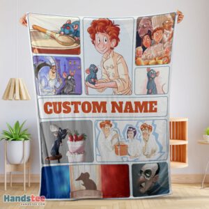 Premium Pixar Ratatouille Linguini And Remy With Friends Blanket Fleece Customized Blanket