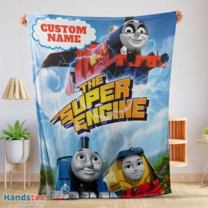 Premium Thomas & Friends The Super Engine Poster Blanket Fleece Customized Blanket