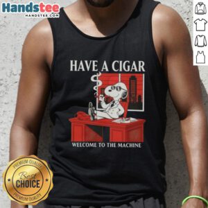 Awesome Peanuts Snoopy tank top featuring Snoopy with a cigar, perfect for fans of the classic comic series.
