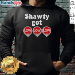 Awesome Shawty Got Low Diabetes Hoodie featuring a stylish design, perfect for diabetes awareness and casual wear.