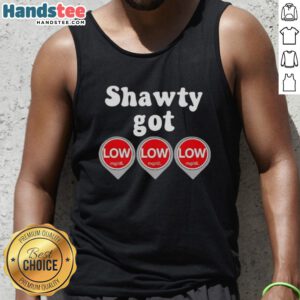 Awesome Shawty Got Low Diabetes Tank Top featuring a catchy slogan, perfect for diabetes awareness and stylish summer wear.