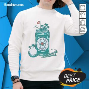 Awesome 19th Hole Beer Can Golf Sweatshirt featuring a vibrant design perfect for golf lovers and casual wear.
