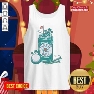 Awesome 19th Hole Beer Can Golf Tank Top for golfers, featuring a fun design perfect for summer outings on the course.