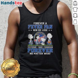 Alt Text: Cute Peanuts Snoopy and friends tank top for Indiana Fever fans, perfect for showing support win or lose.