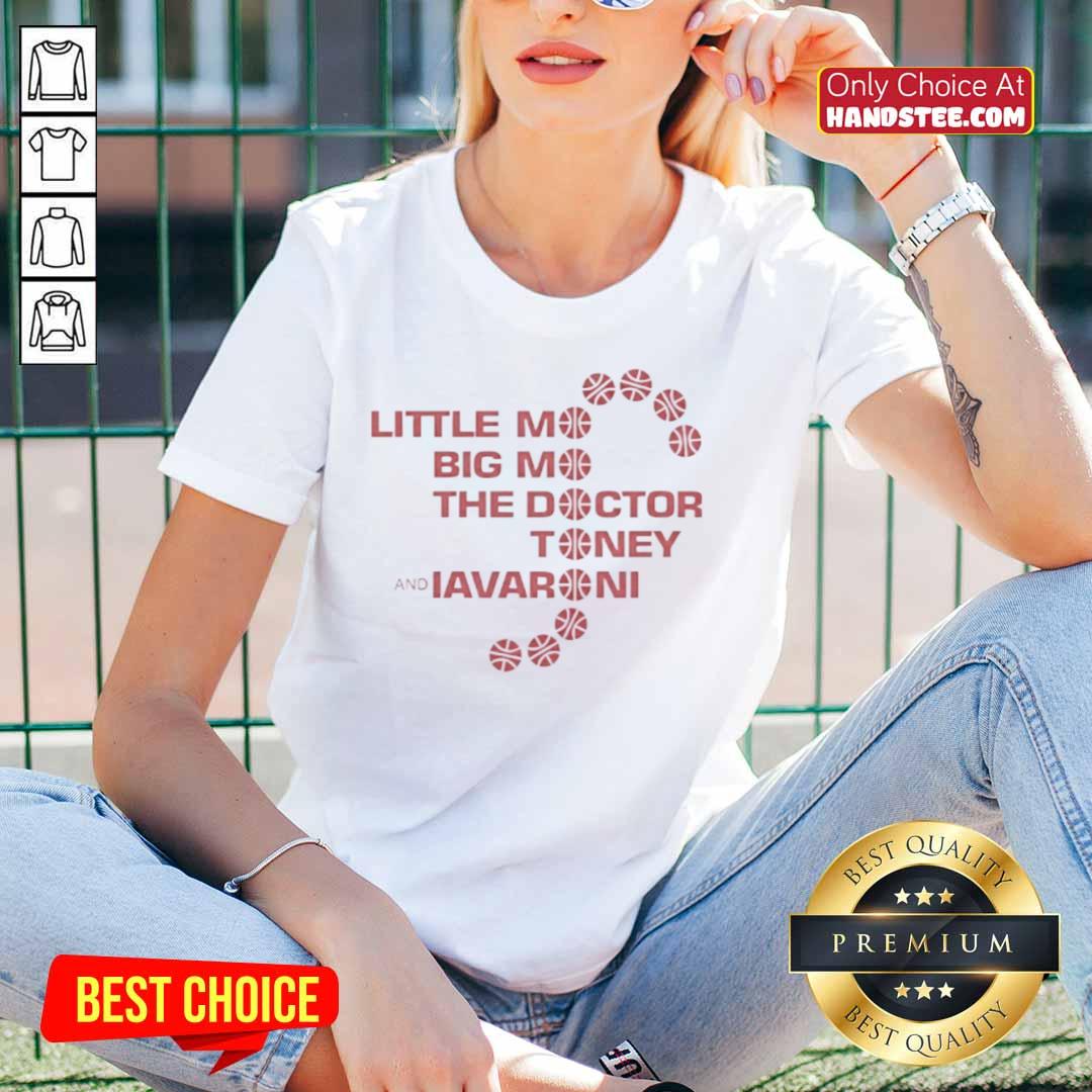 Funny Little Mo Big Mo The Doctor Toney and Iavaroni Ladies Tee featuring a vibrant graphic design and playful style.