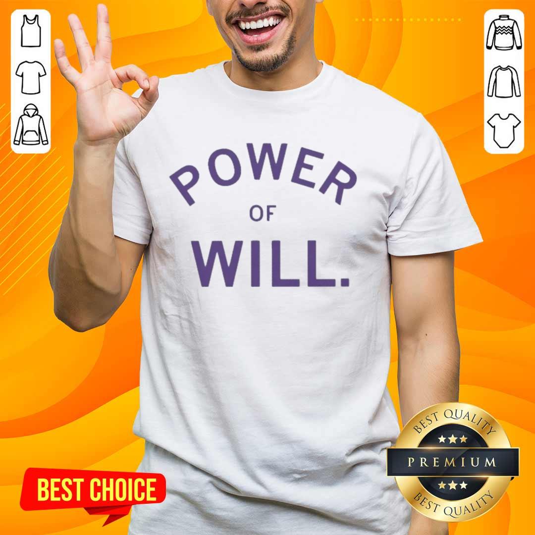 Alt Text: Funny Power Of Will Hornseth T-Shirt featuring a humorous graphic design and vibrant colors for casual wear.
