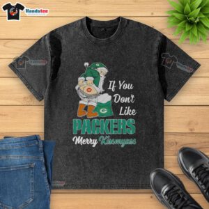 Funny Christmas shirt featuring Santa Claus and a cheeky message for Green Bay Packers fans. Perfect for the holidays!