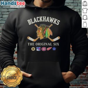 Good Chicago Blackhawks The Original Six combined hoodie featuring team colors and logo, perfect for fans and collectors.