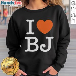 Good I Love BJ Chicago Bears Sweatshirt featuring team colors and logo, perfect for fans supporting the Bears.