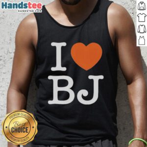 Good I Love BJ Chicago Bears tank top design featuring team colors and logo, perfect for fans showcasing their pride.