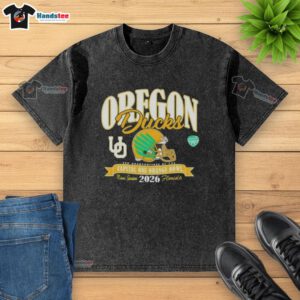 Good Oregon Ducks College Football Playoff 2026 Orange Bowl washed t-shirt featuring team logo and vibrant colors.