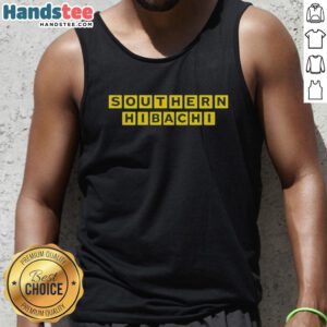Stylish Good Southern Hibachi tank top in vibrant colors, perfect for summer BBQs and casual outings.