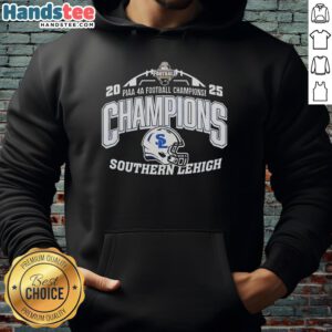 Good Southern Lehigh PIAA 4A Football Champions hoodie featuring team colors and logo for proud fans and supporters.