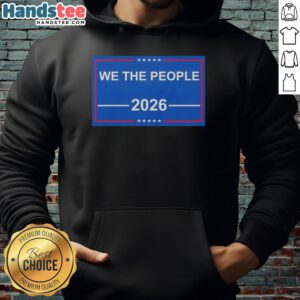 Patriotic USA hoodie featuring the 'Good We The People 2026' flag design, perfect for expressing American pride.