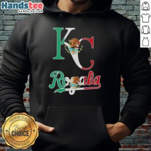 Alt Text: Kansas City Royals baseball hoodie featuring a Mexican flag design, perfect for fans celebrating their heritage.