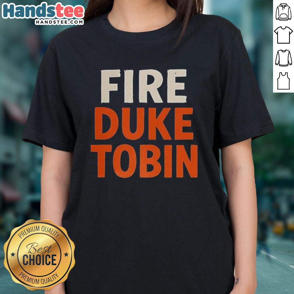 Hot Fire Duke Tobin Ladies Tee featuring a stylish design, perfect for fans of Duke Tobin and comfortable casual wear.