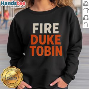 Hot Fire Duke Tobin sweatshirt featuring a stylish design perfect for fans, showcasing team spirit and comfort.