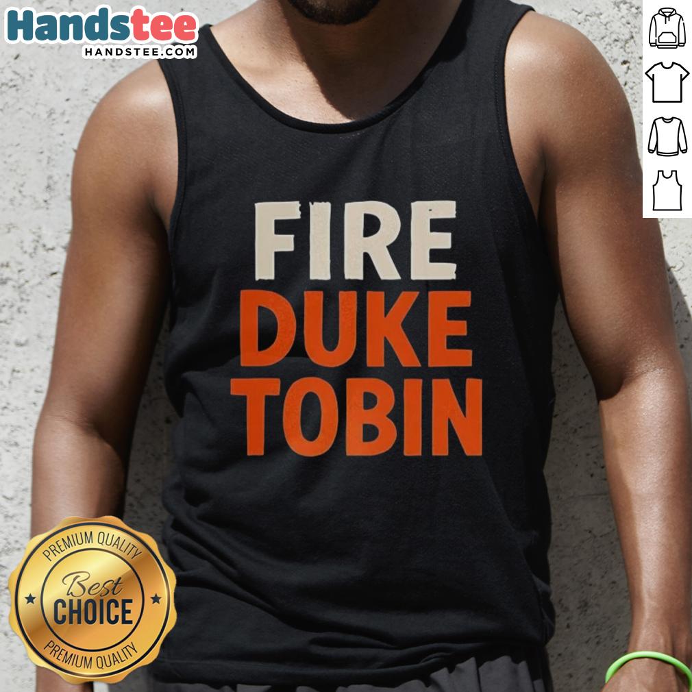 Hot Fire Duke Tobin tank top featuring a stylish design, perfect for summer wear and sports enthusiasts.