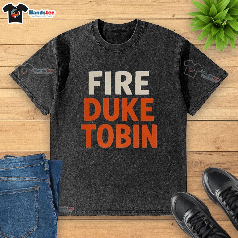 Hot Fire Duke Tobin Washed T-Shirt in a stylish design, perfect for fans looking to showcase their team spirit.
